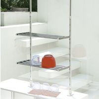 田窪工業所 キッチン収納棚 つっぱり棚 2段 45cm TP2-45 1台