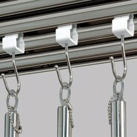 田窪工業所 キッチン収納棚 伸縮吊戸下はさみ棚 1段 55~95cm お買得セット HM1-90LK 1セット(5点入)