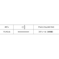 エビ リベット（エコパック） NSA65LFMP 1箱（12本入） ロブテックス（直送品）