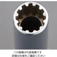 エスコ 3/8”DRx7/16” スプラインソケット EA617YP-212 1個（直送品）