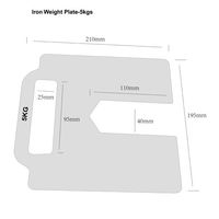 エスコ 5.0kg ウェイトスチール(テント用/2個) EA915-131 1セット(2個)（直送品）