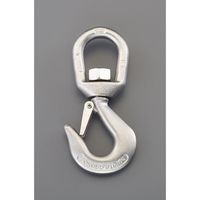 エスコ 907kg スイベルアイフック(ステンレス製) EA987G-8 1個（直送品）