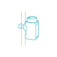 MARTOR 替刃回収ボトル用 柱取付マウント 9845 1個 161-2132（直送品）