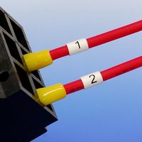 トラスコ中山 TRUSCO 【売切廃番】ケーブル用ラベル 「5」 10枚入(1シート80個) CAL-5 1組(10枚) 149-5956（直送品）