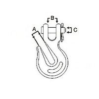 エスコ 900kg グラブフック(ステンレス製) EA987GD-12 1セット(2個)（直送品）