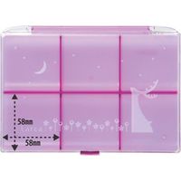 シンコハンガー Larca. ブローチケース パープル 18800 1セット(6個)（直送品）