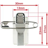 オープン工業 名札用クリップ 両用 NB-1P 1セット(1袋5個入×5)