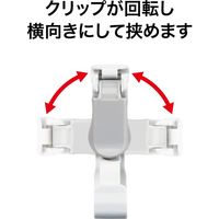 オープン工業 名札用クリップ プラスチック製 NX-14-GY 1袋(10個入)