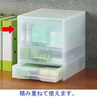 岩崎工業 再生PP引き出しケース 深型1段 クリア ST6100RN オリジナル（わけあり品）