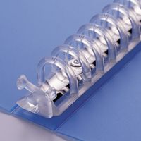 リヒトラブ AQUA DROPs クリヤーブック 交換式 A4S 30穴 15ポケット 赤 N-5010-3 1セット(2冊)