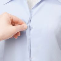 カーシーカシマ シャツブラウス ブルー 15号 EWB385-6_15 1着