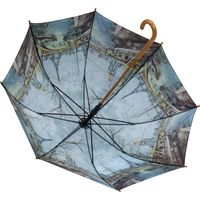 ユーパワー 名画木製ジャンプ傘（ジョルジュ B. 「エッフェル塔」） AU-02207（直送品）