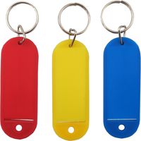 アイ・エス キーホルダー名札 片面 色込 INM-00-MX 1セット(10パック)