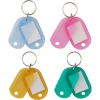 アイ・エス キーホルダー名札 両面ハードS 色込 INM-02-MX 1セット(10パック)