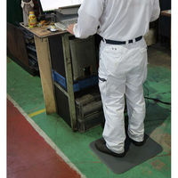 カーボーイ 足腰マット ラウンドコーナータイプ 450×500×12mm グレー AM-455012GY 1枚