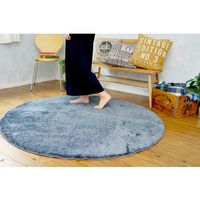 スミノエ BIG SIZE RUG イルミエ ラグ 防炎 防音 1000×1000mm ブルー 4549781206721 1枚（直送品）