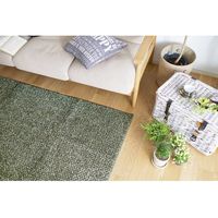 スミノエ FIT SIZE RUG ミランジュ ラグ 防ダニ 1850×1850mm グリーン 4549781207216 1枚（直送品）