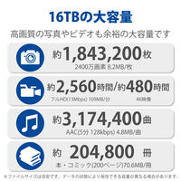 HDD 外付け 16TB 据え置き 5年保証 2big RAID USB-C STHJ16000800 LaCie 1個（直送品）