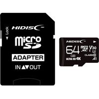 磁気研究所 HIDISC microSDXCカード 64GB CLASS10 HDMCSDX64GCL10V30 1個