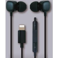 磁気研究所 Lightning端子接続 STREOイヤフォン ブラック HDSE20LH1BK 1個