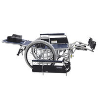 カワムラサイクル フルリクライニング車いす (前座高47cm/全幅60cm) エコネイビー RR43-N No.91 1個（直送品）