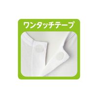 ケアファッション 紳士半袖大寸ワンタッチシャツ ホワイト 5L 38132-14 1枚 61-7381-25（直送品）