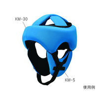 キヨタ ヘッドガード フィット専用頬パッド(左右1組)ブルー KM-5 ブルー 1個 61-9640-74（直送品）