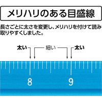 シンワ測定 アルミ三角スケール A-15 15cm 土地家屋調査士用 ブルー 4960910749672 1個