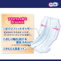 テープ用尿とりパッド 尿漏れ ライフリー 一晩中あんしん スーパープラス 夜用 8回吸収 1パック (22枚) ユニ・チャーム