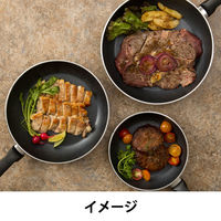 アイリスオーヤマ IH対応 グリーンシェフ ロックスフライパン28cm ブラック GC-RF-28I（直送品）