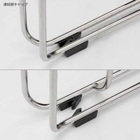 【設置込】コクヨ カラベル 会議イス スチールサークル脚 背メッシュ 肘無 ライトグレー/タンジェリン CK-M640E2GLY4 1脚（直送品）