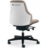 【組立設置込】コクヨ グーフォ オフィスチェア ローバック 肘なし ホワイトシェル ナイロンキャスター ホワイトグレー/ミディアムグレージュ 1脚（直送品）
