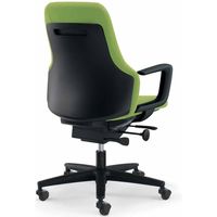 【組立設置込】コクヨ グーフォ オフィスチェア ハイバック C型肘 ブラックシェル ゴム単輪キャスター ブラック/ライトオリーブ 1脚（直送品）