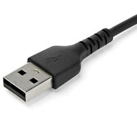 Startech.com 1m USB-A-USB-C ケーブル USB 2.0準拠 ブラック RUSB2AC1MB 1個