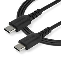 Startech.com 1m USB Type-C ケーブル ブラック 2.0準拠データ&充電ケーブル RUSB2CC1MB 1個