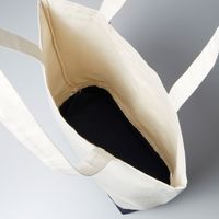 キャブ United Athle（ユナイテッドアスレ） 1460-01 トートバッグ ナチュラル/ブラック L 1包（10枚入）（直送品）