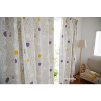 スミノエ 遮光カーテン カラーサークル 100×135cm グレー 4549781237718 1枚