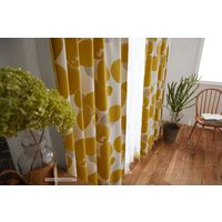 スミノエ 遮光カーテン ロックパターン 100×178cm イエロー 4549781237992 1枚