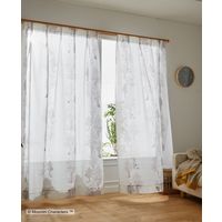 スミノエ レースカーテン プート 100×133cm グレー 4549781238197 1枚