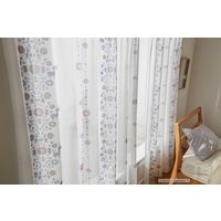 スミノエ MOOMIN レースカーテン フォークライン 1000×1980mm ブルー 4549781238272 1枚（直送品）