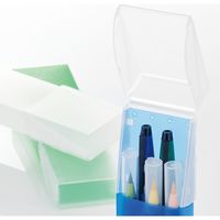 リヒトラブ AQUA DROPs ペンケースタテ型 乳白 A5022-1 1セット(1個×5)