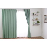 スミノエ デザインライフ プライム2 カーテン 幅1700×長さ2200mm イエローグリーン 1セット（2枚入）（直送品）