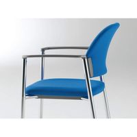 【設置込み】コクヨ 会議イス100シリーズ 肘付き 固定脚タイプ グレー塗装脚 ミディアムローズ 1脚（直送品）