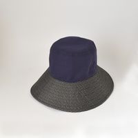 ヤマショウ 婦人リバーシブルハット水玉 ネイビー YCH-034NV 1箱 (120個入)（直送品）