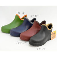 ヤマショウ 防水軽量ガーデンブーツ ブラック YRB-002B L 1箱 (6足入)（直送品）