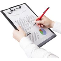 ナカバヤシ 折りたたみクリップボード A4E型 ブラック QB-FA4E-BK 1個