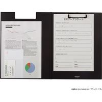 ナカバヤシ ワイドクリップボード カバータイプ A4E型 ブルー QB-CWA4E-BL 1個