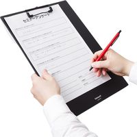 ナカバヤシ ワイドクリップボード シングルタイプ A4E型 ブルー QB-WA4E-BL 1個