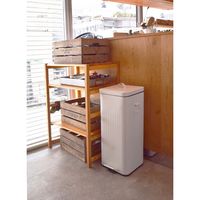 b.c.l Galva ダストボックス スクエア 30L マットホワイト 8796 1個