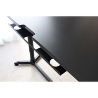 【軒先渡し】東馬 ＰＡＬ(パル) ゲーミングデスク 幅1200×奥行650×高さ715-1115mm ブラック 54671480 1台（直送品）